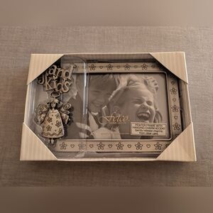 NEW Grandkids Pewter 6x4 Picture Frame With Charm
